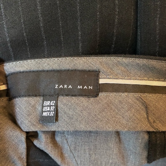 Zara Pinstripe Dress Pants - Picture 3 of 4